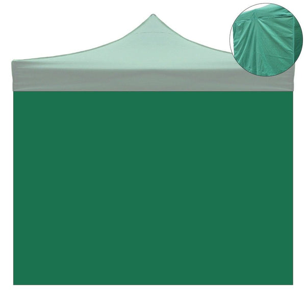 Telo laterale 3x2mt verde impermeabile per gazebo richiudibile MARKET