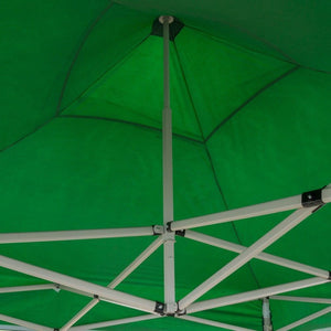 Gazebo richiudibile pieghevole MARKET 3 X 3 Verde ricoperto in PVC impermeabile