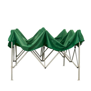 Gazebo richiudibile pieghevole MARKET 3 X 3 Verde ricoperto in PVC impermeabile