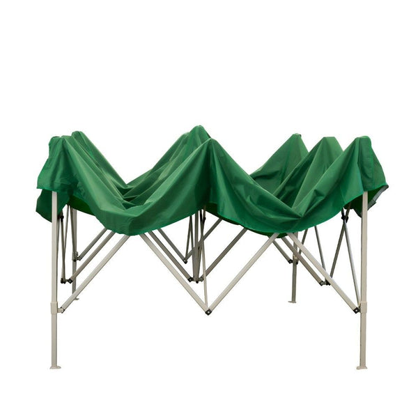 Gazebo richiudibile pieghevole MARKET 3 X 3 Verde ricoperto in PVC impermeabile