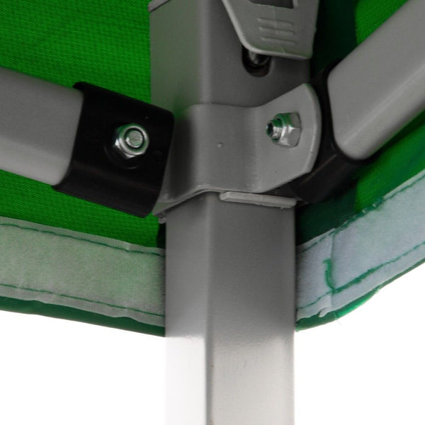 Gazebo richiudibile pieghevole MARKET 3 X 3 Verde ricoperto in PVC impermeabile