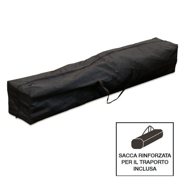 Gazebo richiudibile pieghevole MARKET 2 X 2 Bianco ricoperto in PVC impermeabile