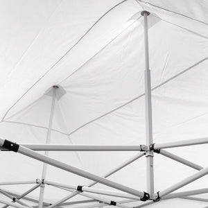 Gazebo richiudibile pieghevole MARKET 3 X 2 Bianco ricoperto in PVC impermeabile