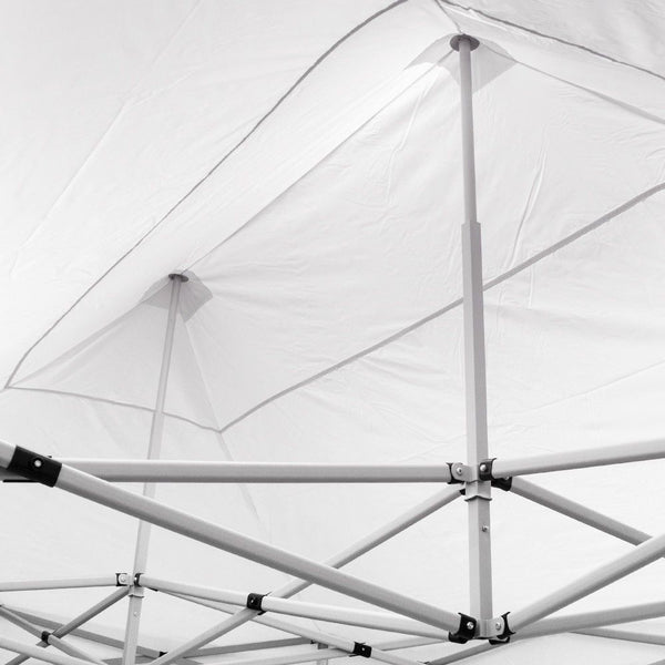 Gazebo richiudibile pieghevole MARKET 3 X 2 Bianco ricoperto in PVC impermeabile