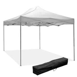 Gazebo richiudibile pieghevole MARKET 3 X 4,5 Bianco ricoperto in PVC impermeabile