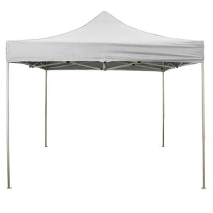 Gazebo richiudibile pieghevole MARKET 3 X 4,5 Bianco ricoperto in PVC impermeabile