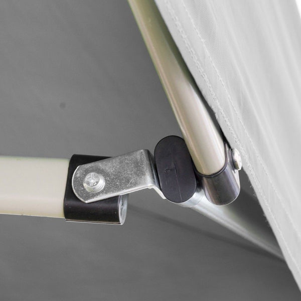 Gazebo richiudibile pieghevole MARKET 3 X 4,5 Bianco ricoperto in PVC impermeabile