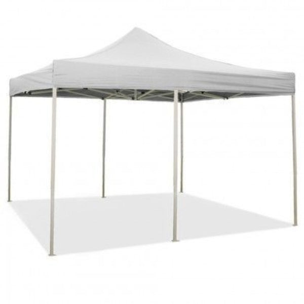 Gazebo richiudibile pieghevole MARKET 3 X 6 Bianco ricoperto in PVC impermeabile