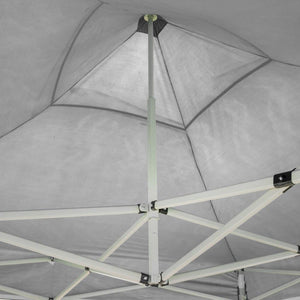Gazebo richiudibile pieghevole MARKET 3 X 6 Bianco ricoperto in PVC impermeabile