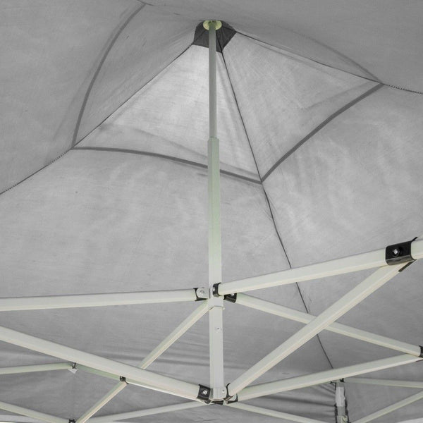 Gazebo richiudibile pieghevole MARKET 3 X 6 Bianco ricoperto in PVC impermeabile