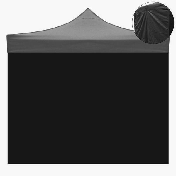 Telo laterale 3x2mt nero impermeabile di ricambio per gazebo richiudibile MARKET