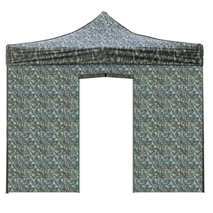 Telo laterale 3x2m militare impermeabile con porta avvolgibile per gazebo richiudibile MARKET