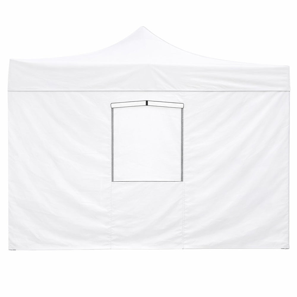 Telo laterale 3x2mt bianco impermeabile con finestra per gazebo richiudibile MARKET-PRO