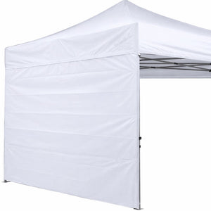 Telo laterale 2x2mt bianco impermeabile con finestra ricambio per gazebo richiudibile MARKET