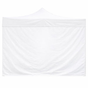 Telo laterale 6x2mt bianco impermeabile per gazebo richiudibile MARKET