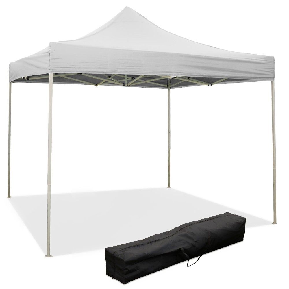 divina garden gazebo richiudibile pieghevole 2 x 2 bianco ricoperto in pvc impermeabile ean 8053323389941