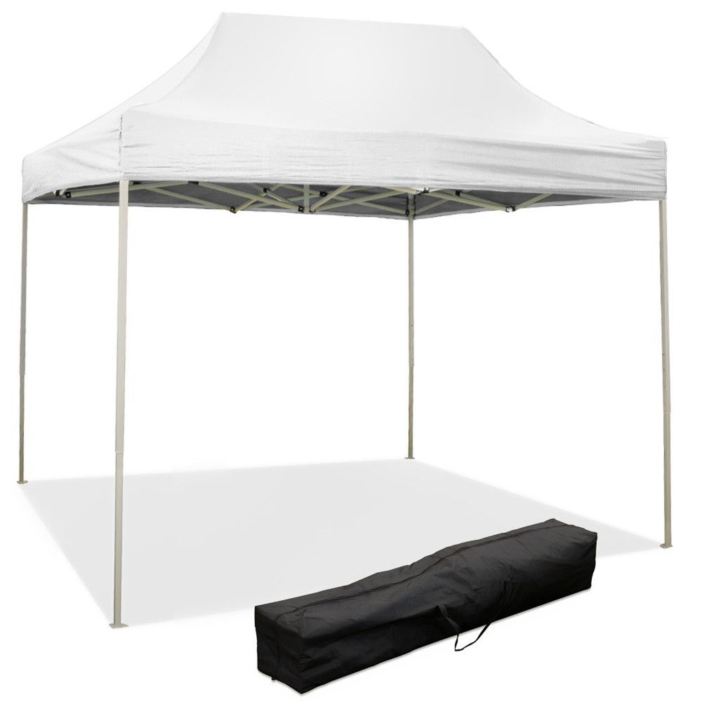 divina garden gazebo richiudibile pieghevole 3 x 2 bianco ricoperto in pvc impermeabile ean 8053323389958