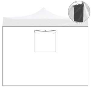 divina garden telo laterale 2x2mt bianco impermeabile con finestra ricambio per gazebo richiudibile 2x2mt ean 8059591730027
