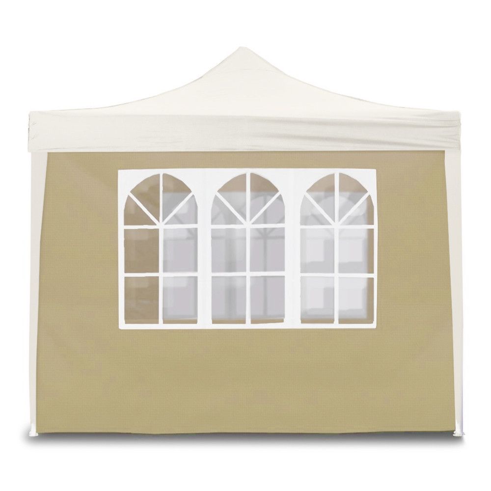 divina garden telo laterale 3x2m beige con finestre per gazebo richiudibile 3x3mt ean 8052789591257