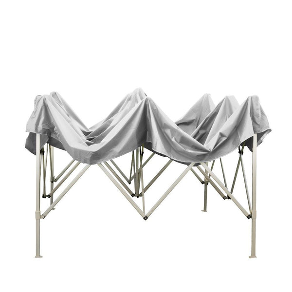 divina garden gazebo richiudibile pieghevole 2 x 2 bianco ricoperto in pvc impermeabile ean 8053323389941