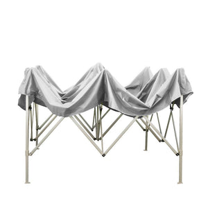 divina garden gazebo richiudibile pieghevole 3 x 2 bianco ricoperto in pvc impermeabile ean 8053323389958