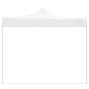 Telo Laterale 3x2mt Bianco Impermeabile Ricambio Per Gazebo Richiudibile Market-Pro
